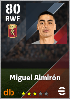 Miguel Almirón eFootball player card