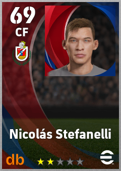 Nicolás Stefanelli — CF, OVR 69, MAX 69
