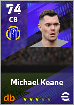 Michael Keane eFootball player card