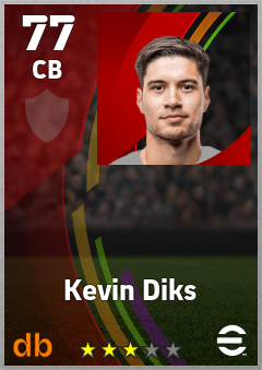Kevin Diks — CB, OVR 77, MAX 77
