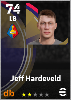 Jeff Hardeveld — LB, OVR 74, MAX 74