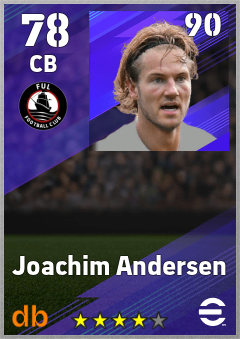 Joachim Andersen eFootball player card
