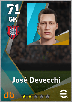 José Devecchi — GK, OVR 71, MAX 71