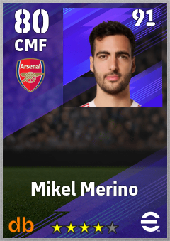 Mikel Merino eFootball player card