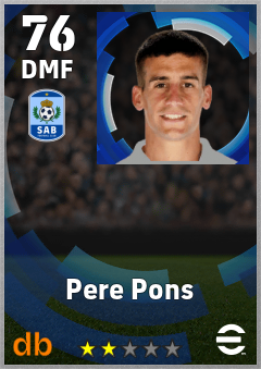Pere Pons eFootball player card