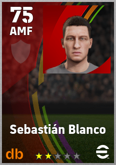 Sebastián Blanco — AMF, OVR 75, MAX 75