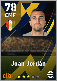 Joan Jordán — CMF, OVR 78, MAX 86