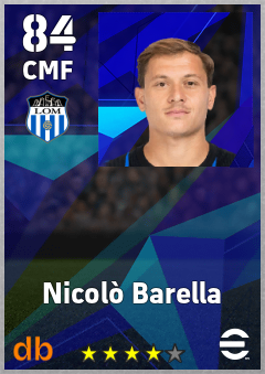 Nicolò Barella — CMF, OVR 84, MAX 91