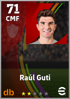 Raúl Guti eFootball player card