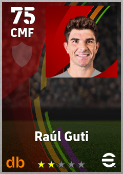 Raúl Guti eFootball player card