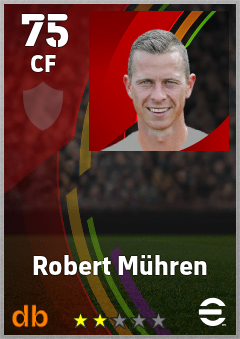 Robert Mühren — CF, OVR 75, MAX 75