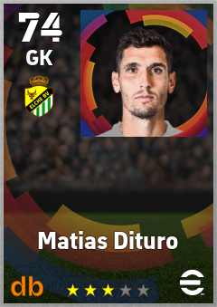 Matias Dituro — GK, OVR 74, MAX 74