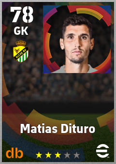 Matias Dituro — GK, OVR 78, MAX 78