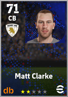 Matt Clarke — CB, OVR 71, MAX 71