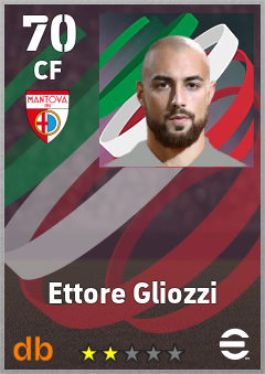 Ettore Gliozzi — CF, OVR 70, MAX 70