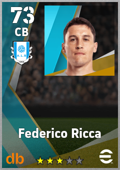 Federico Ricca — CB, OVR 73, MAX 73