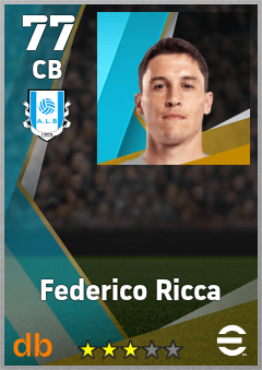 Federico Ricca — CB, OVR 77, MAX 77