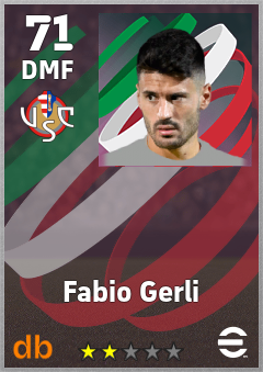 Fabio Gerli — DMF, OVR 71, MAX 71