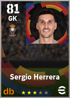 Sergio Herrera eFootball player card
