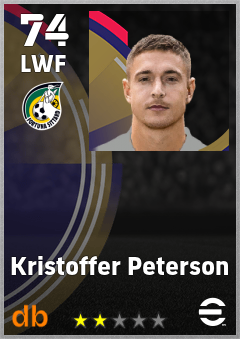 Kristoffer Peterson — LWF, OVR 74, MAX 74