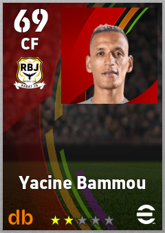 Yacine Bammou — CF, OVR 69, MAX 69
