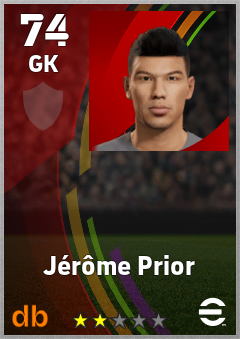Jérôme Prior — GK, OVR 74, MAX 74