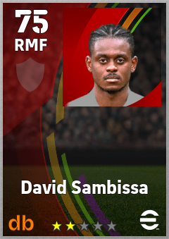 David Sambissa — RMF, OVR 75, MAX 75