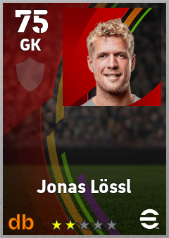 Jonas Lössl — GK, OVR 75, MAX 75