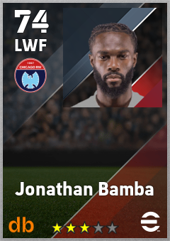 Jonathan Bamba eFootball player card