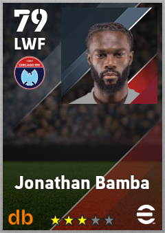 Jonathan Bamba — LWF, OVR 79, MAX 79