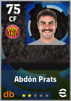 Abdón Prats — CF, OVR 75, MAX 75