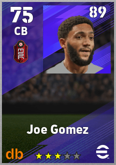Joe Gomez eFootball player card