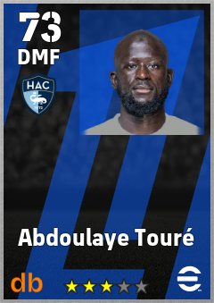 Abdoulaye Touré — DMF, OVR 73, MAX 73
