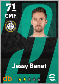 Jessy Benet — CMF, OVR 71, MAX 71