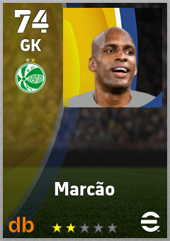 Marcão — GK, OVR 74, MAX 74