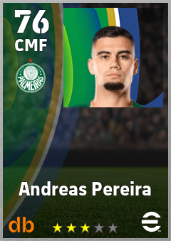 Andreas Pereira eFootball player card