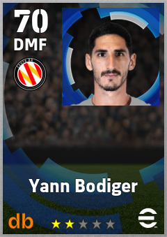Yann Bodiger — DMF, OVR 70, MAX 70