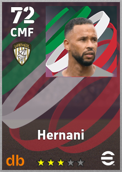 Hernani — CMF, OVR 72, MAX 72