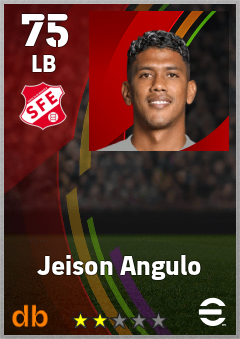 Jeison Angulo — LB, OVR 75, MAX 75