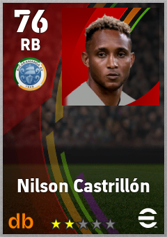 Nilson Castrillón — RB, OVR 76, MAX 76