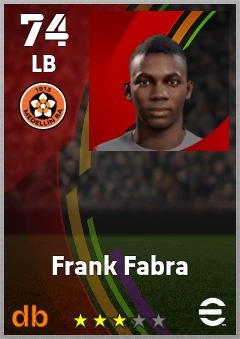 Frank Fabra — LB, OVR 74, MAX 74