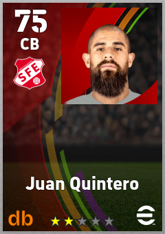 Juan Quintero — CB, OVR 75, MAX 75