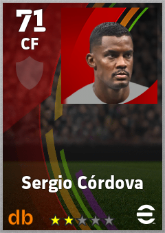 Sergio Córdova eFootball player card