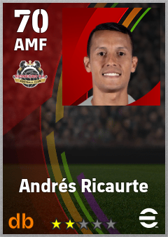 Andrés Ricaurte — AMF, OVR 70, MAX 70