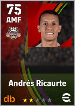 Andrés Ricaurte — AMF, OVR 75, MAX 75