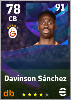 Davinson Sánchez eFootball player card