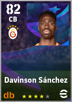Davinson Sánchez — CB, OVR 82, MAX 91