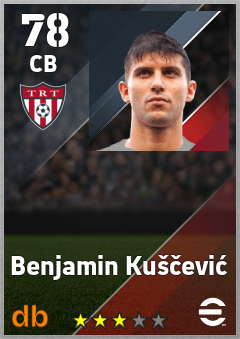 Benjamin Kuščević — CB, OVR 78, MAX 78