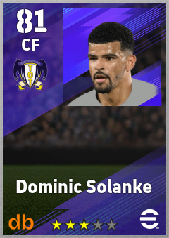 Dominic Solanke — CF, OVR 81, MAX 81