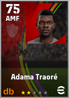 Adama Traoré — AMF, OVR 75, MAX 75